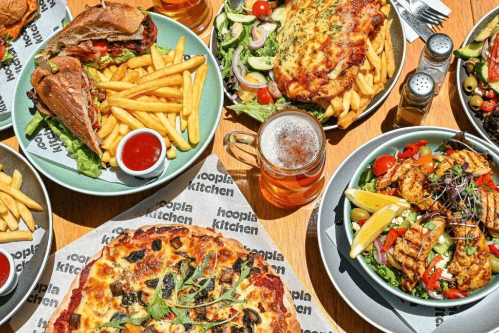 food and drinks at hoopla in melbourne