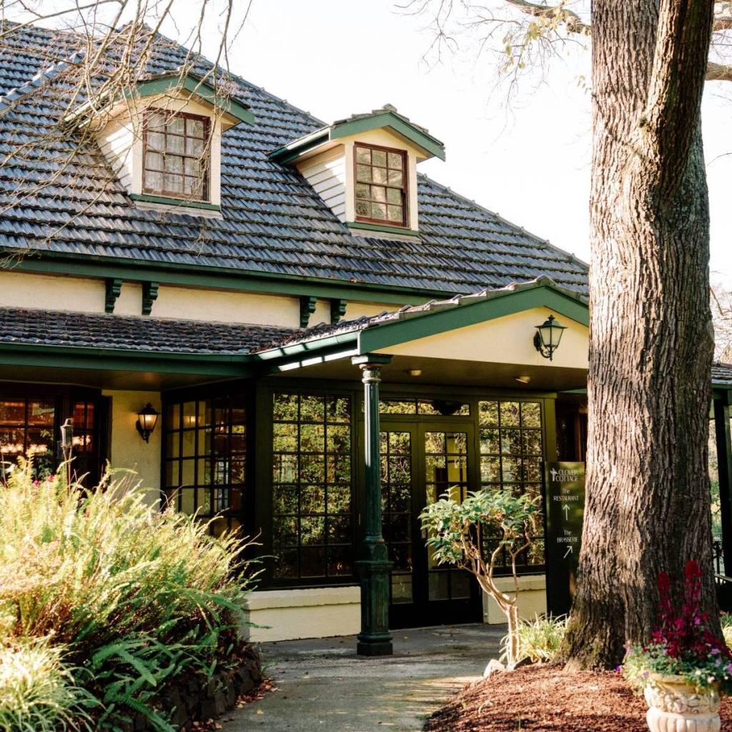 outside the building at Clover Cottage Estate