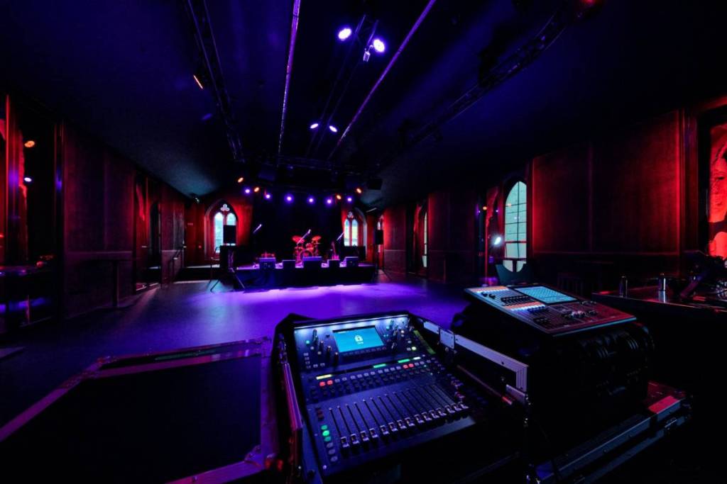 set up at Church, new live music venue in Geelong near Melbourne