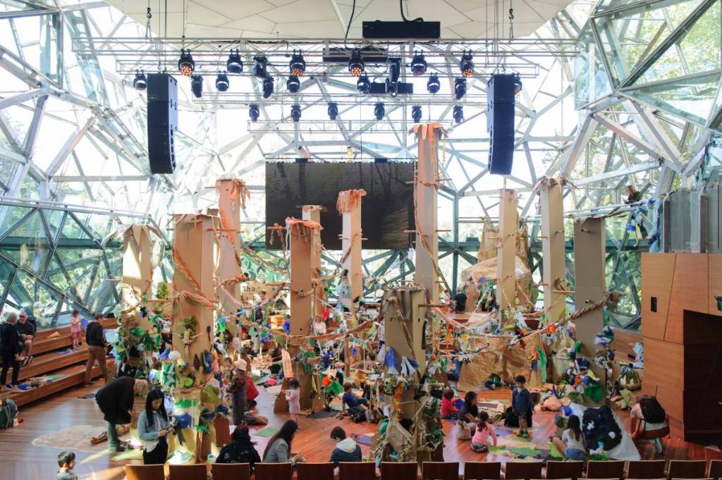paper planet at reset festival at fed square in Melbourne