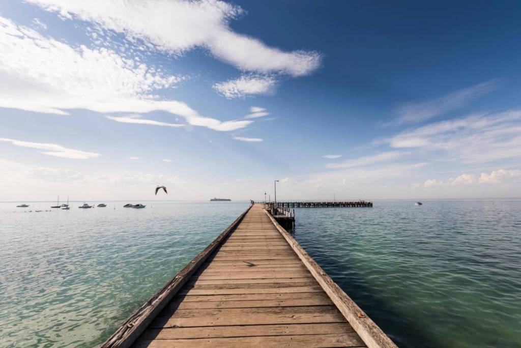view from Portsea Pier