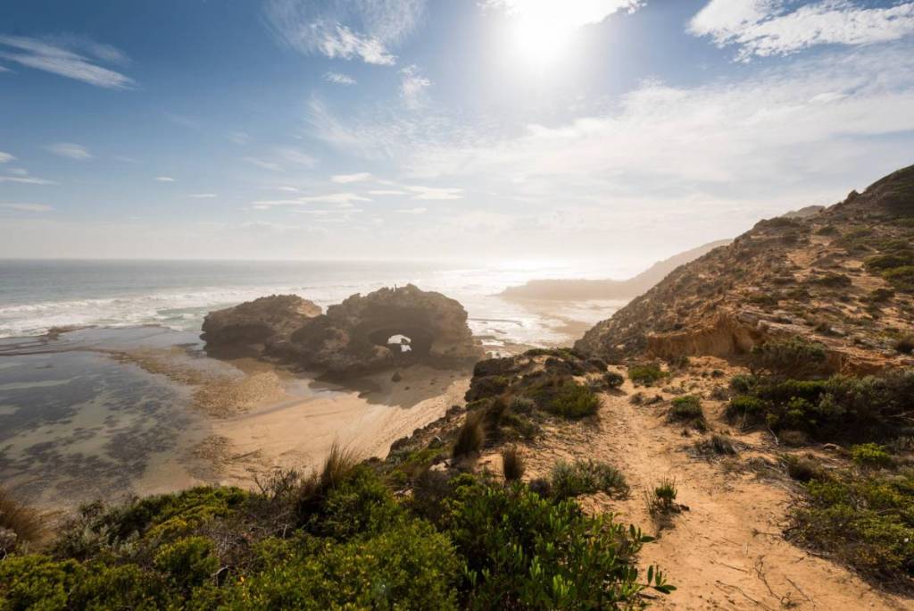 London Bridge rock formation in Mornington Peninsula