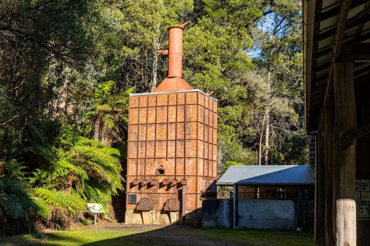 This lesser-known regional park near Melbourne is filled with quiet forest trails, a waterfall and even a kiln from WWII