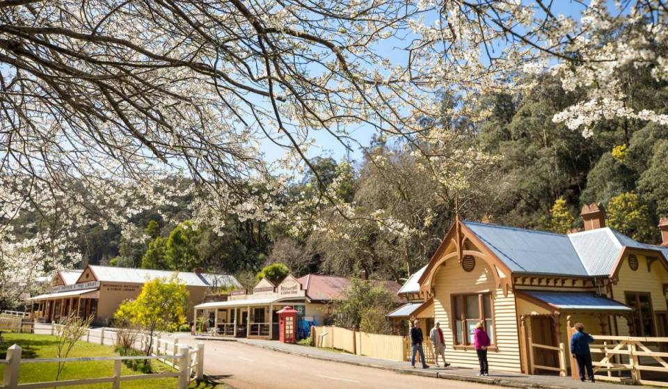This pretty mountainside town in Gippsland has restored two of its heritage landmarks, just in time for spring blooms