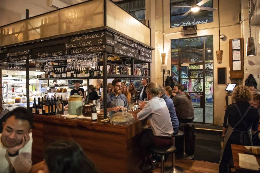 the bar at MoVida Next Door