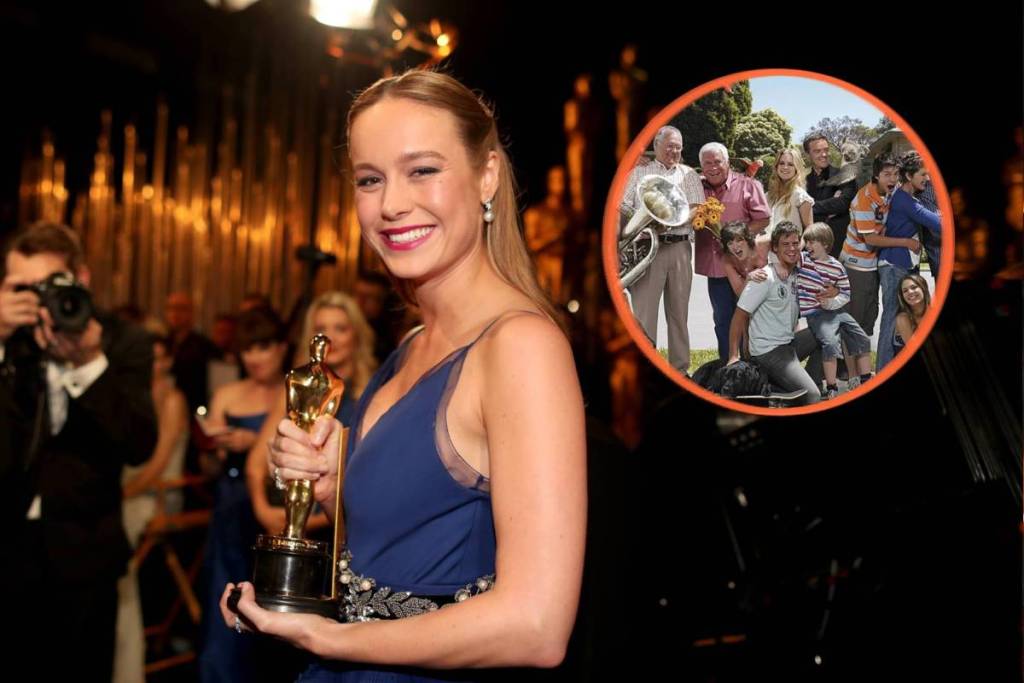 Brie larson shooting for film, Skeletons, in Melbourne on Neighbours set