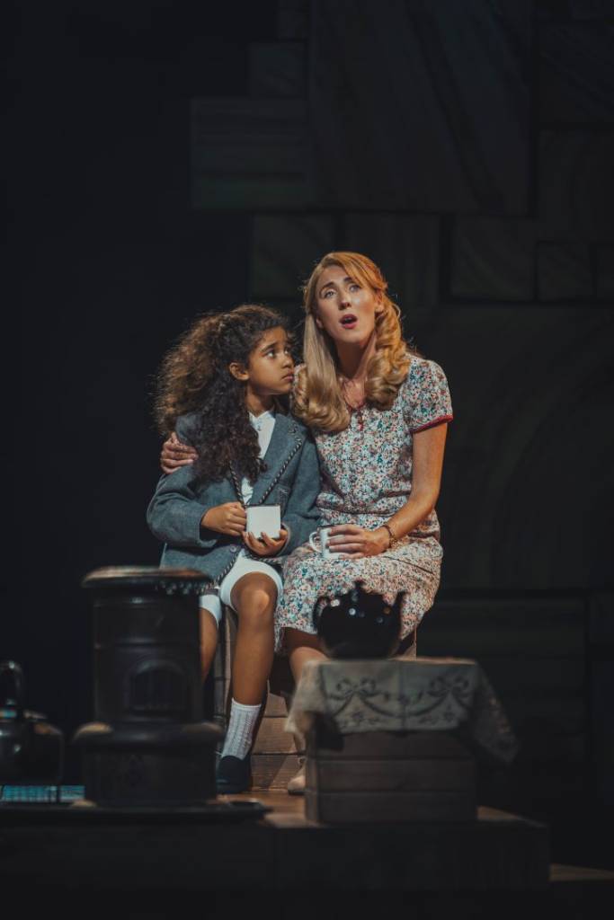 Matilda and Miss Honey in Matilda the musical, Melbourne
