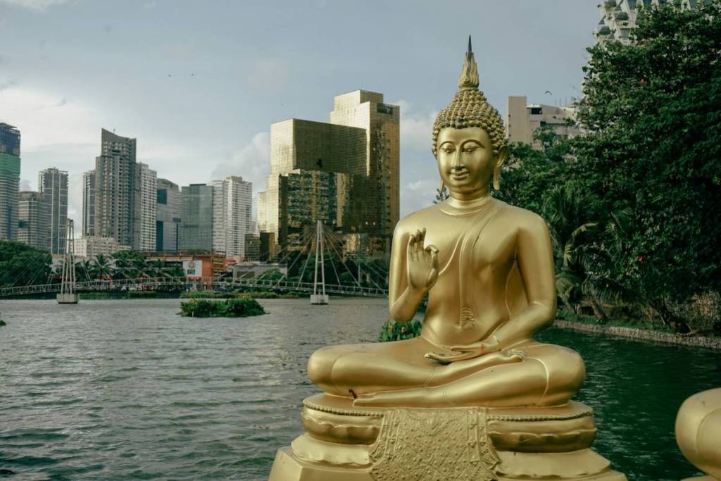 Buddha Statue in Colombo, Sri Lanka