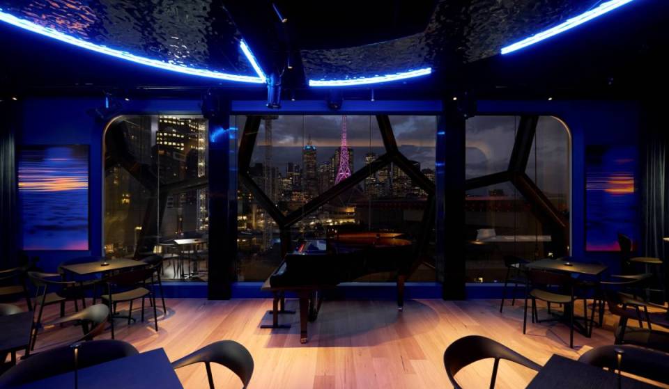 A former storage room, hidden at the top of Melbourne Recital Centre, has been transformed into an intimate performance venue with sparkling skyline views
