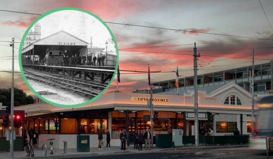 The oldest Railway station in Melbourne hides a brand-new secret beer garden — with Irish memorabilia, whiskey flights and a 120-person event space