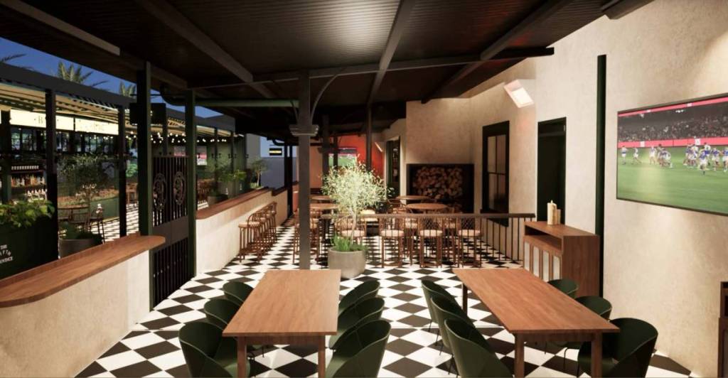 The verandah at the fifth province in st kilda