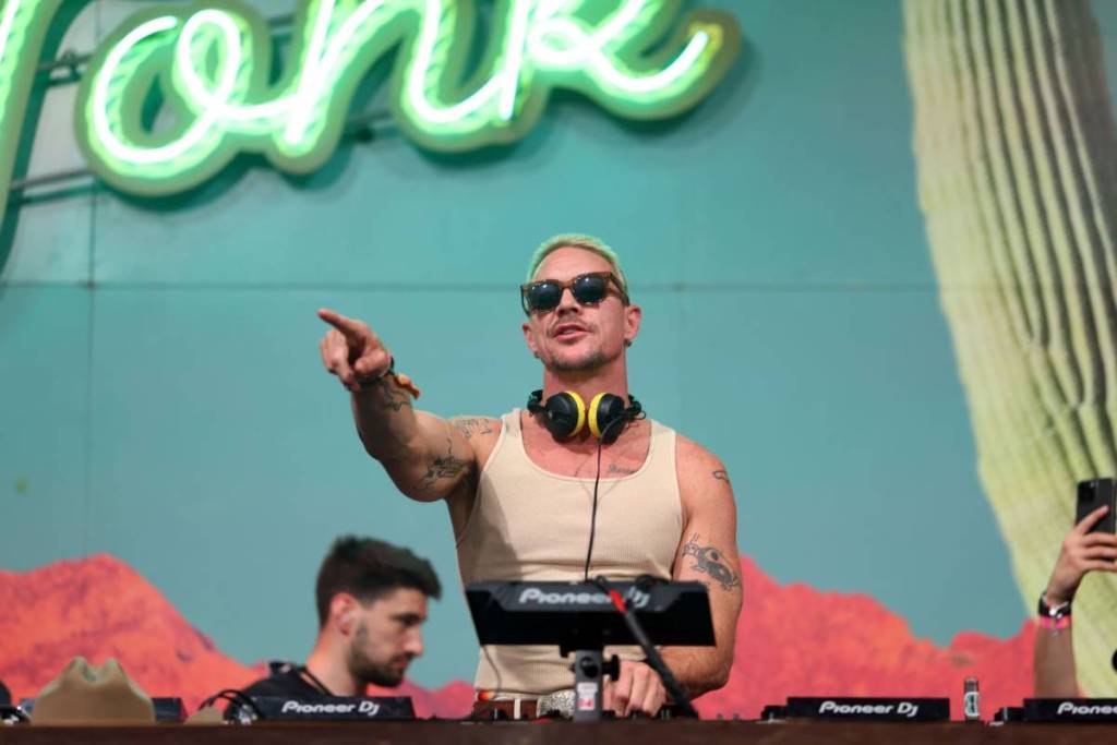 Diplo from Major Lazer at New Years in melbourne