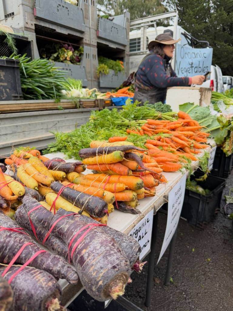 fresh local produce at Woodend Community Farmers’ Market in melbourne