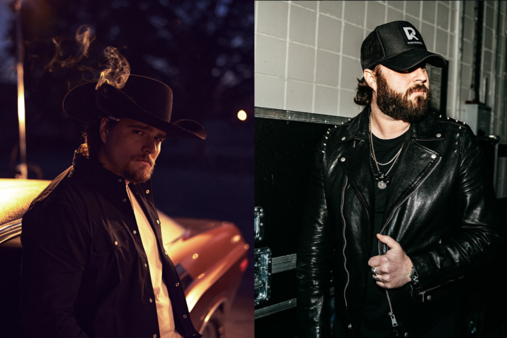American country singers Gavin Adcock and Nate Smith at Meatstock Gippsland