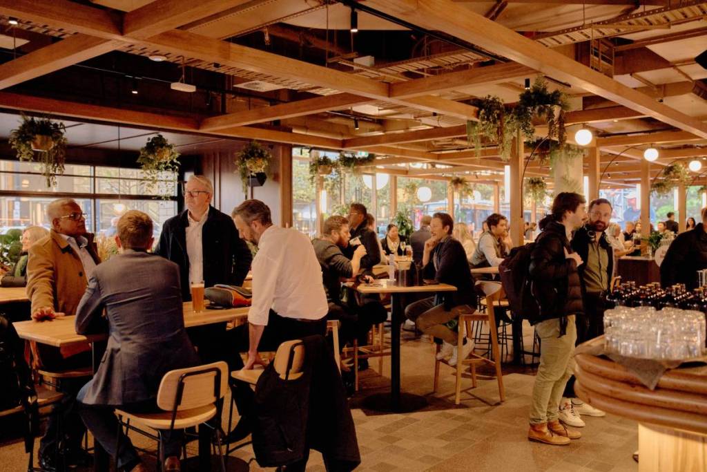 people hanging out at Quaterhouse