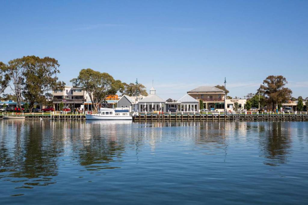 view of Paynesville from Raymond Island
