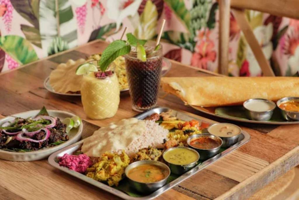 indian food at Babaji's Kerela Kitchen in Warbuton