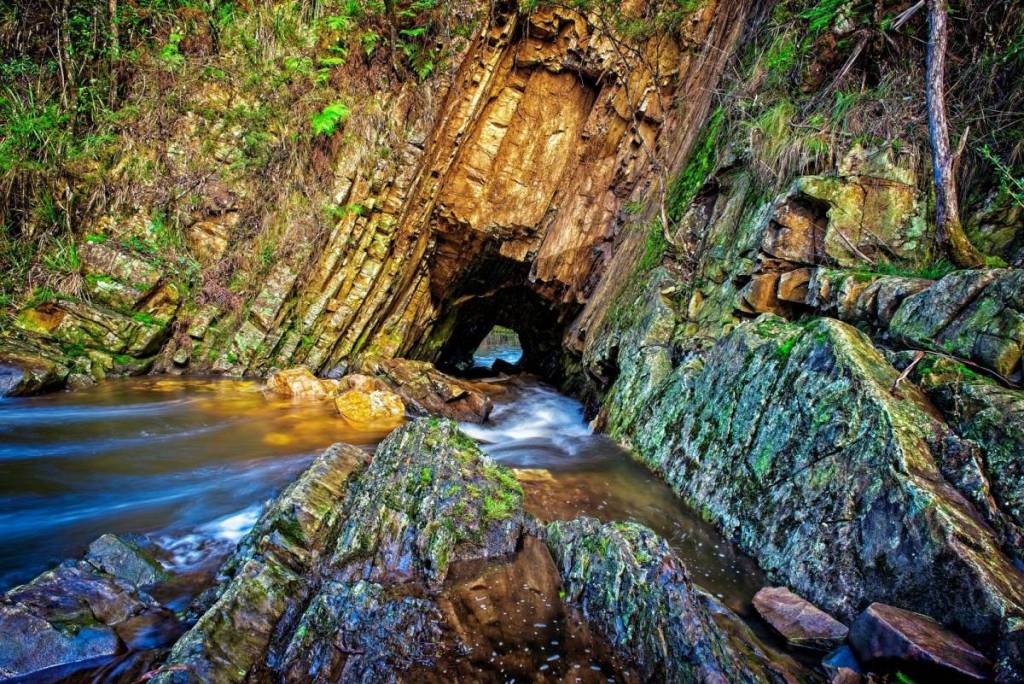 little and big peninsula tunnels at cement creek redwood forest near melbourne