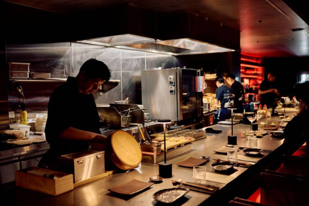 sushi counter at Sachi, japanese seafood spot in Melbourne