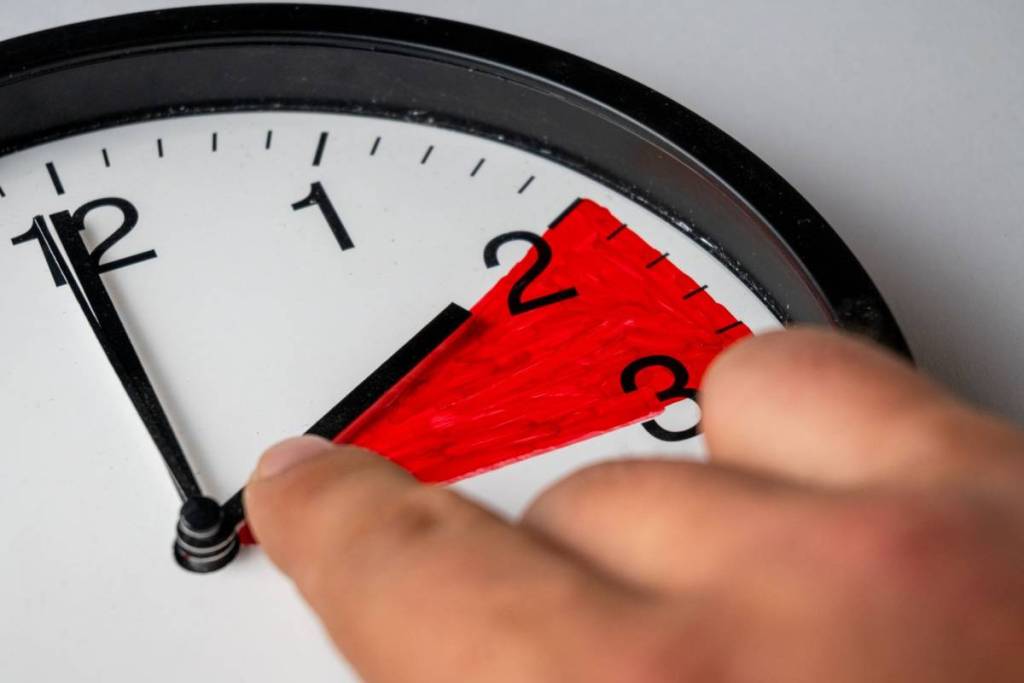 daylight savings time change between 2am and 3 am