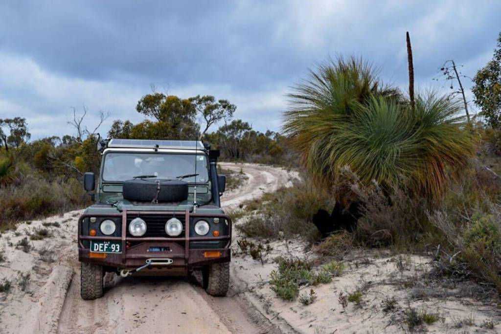 4WD car at Little Desert National Park in Victoria