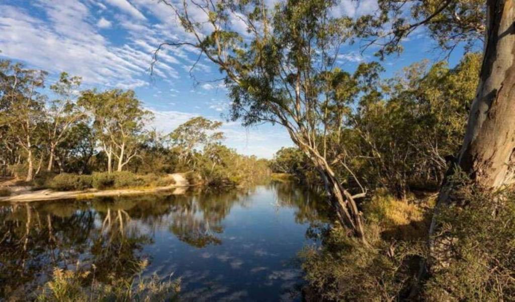 Wimmera River at Little Desert National Park in Victoria
