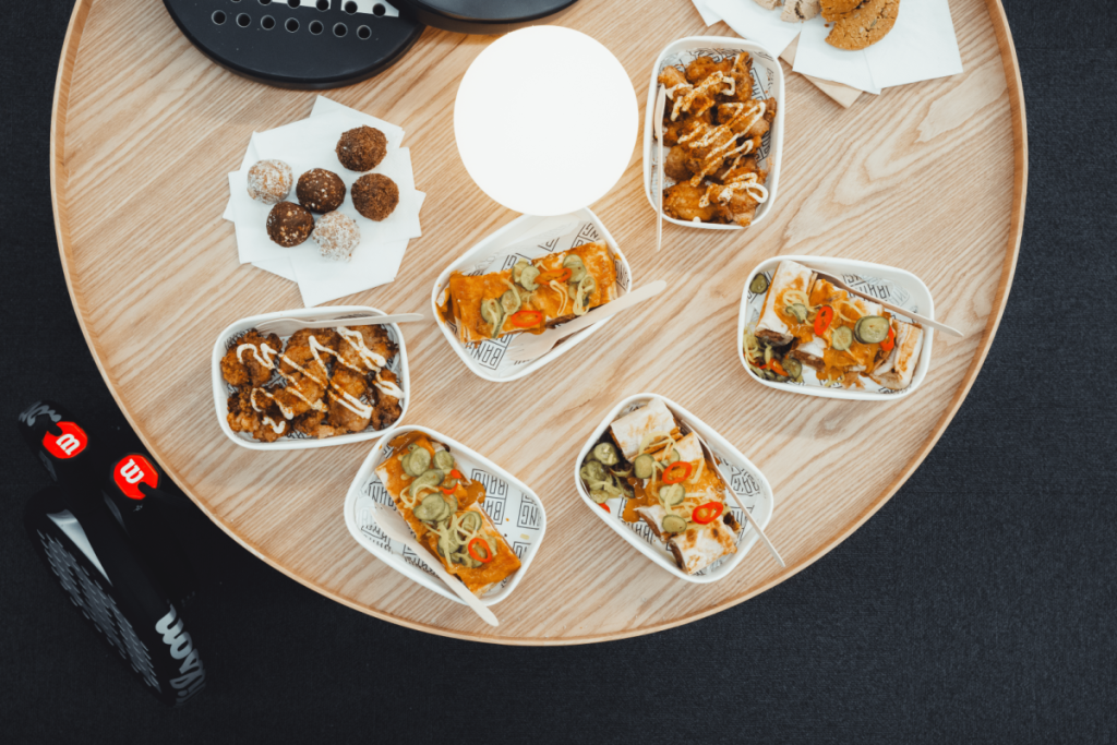 food by Bang Bang at Game4padel in Port Melbourne
