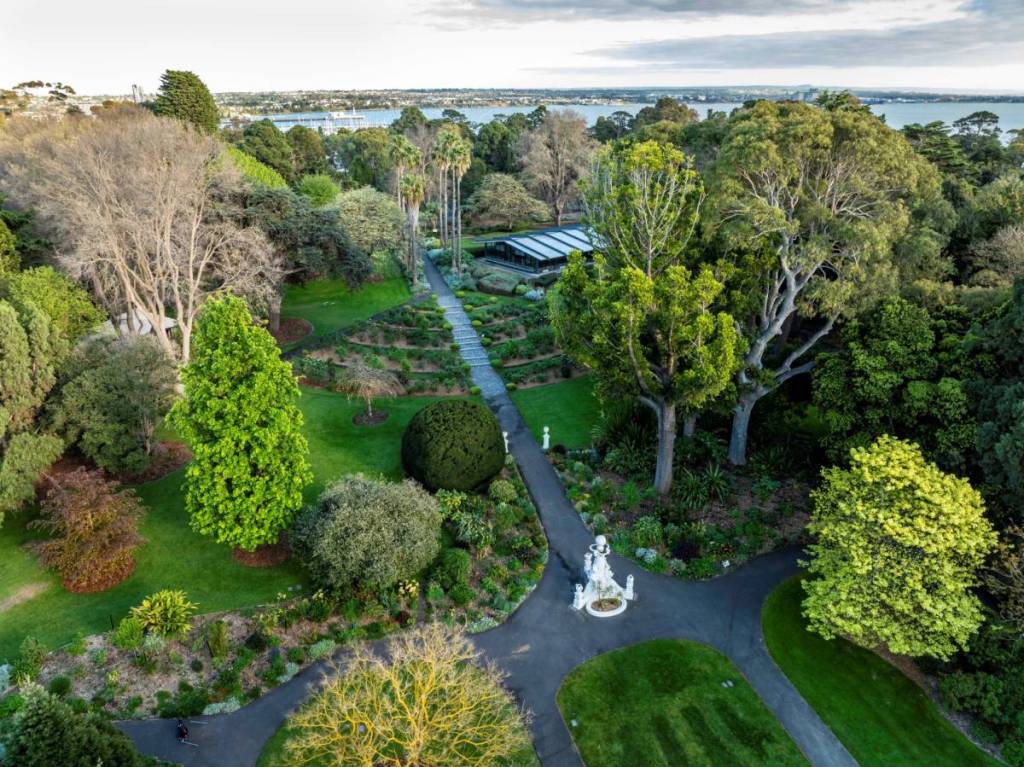 aerial view of Geelong Botanic Gardens