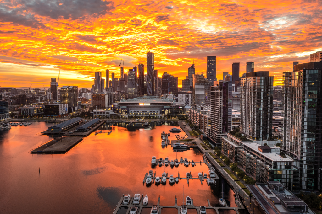 Docklands at sunrise