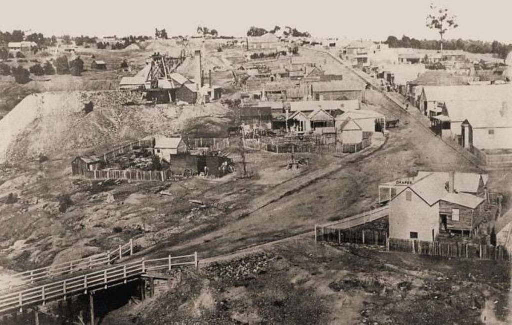 old photo of steiglitz near melbourne, a gold rush ghost town