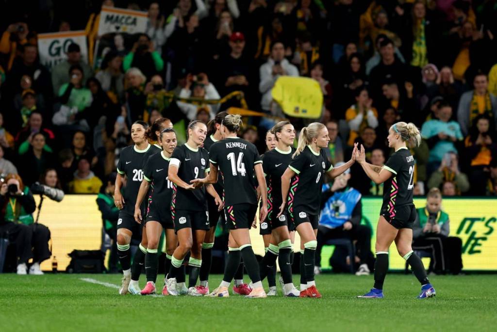 the matildas vs colombia match in geelong, melbourne