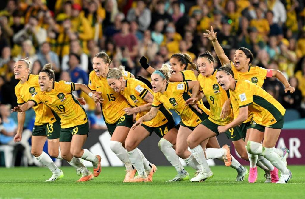 the matildas playing match against colombia in geelong near melbourne 2026