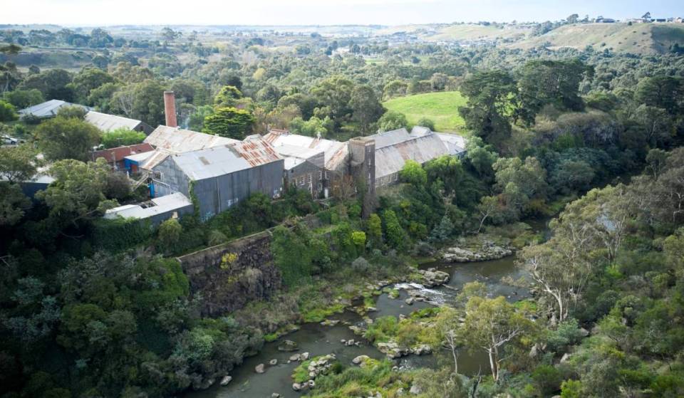 Built in 1878, this old paper mill near Melbourne is now a thriving arts precinct, with a winery, cafe and a cascading waterfall