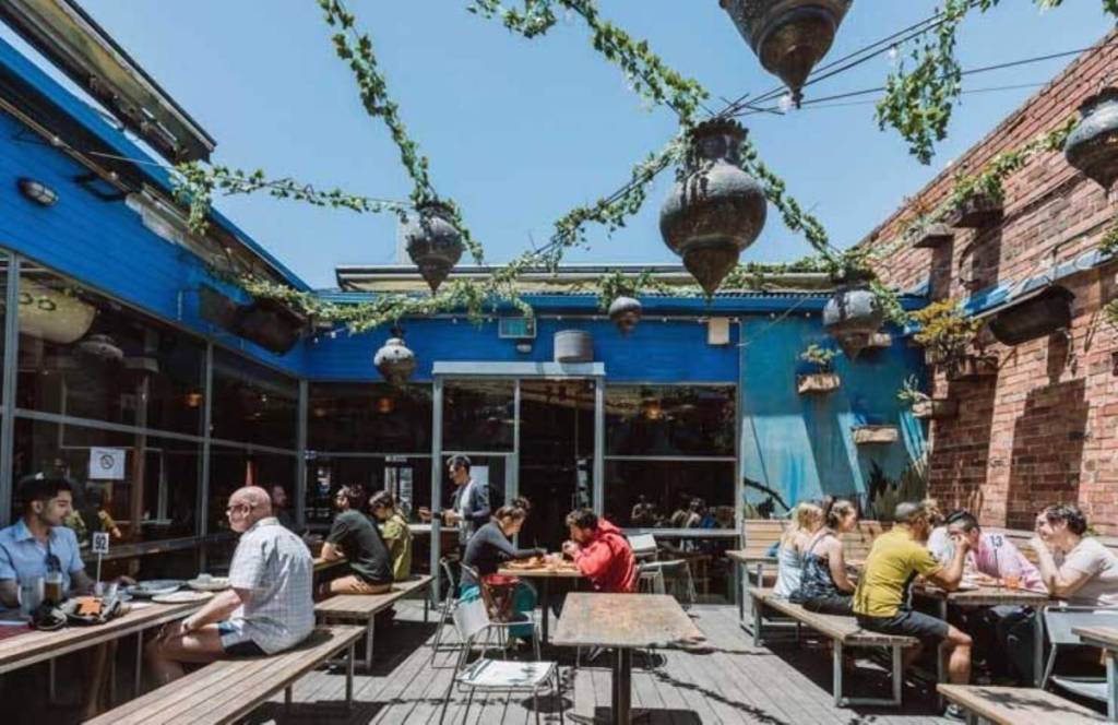 outdoors at luckys in windsor, formerly lucky coq in melbourne
