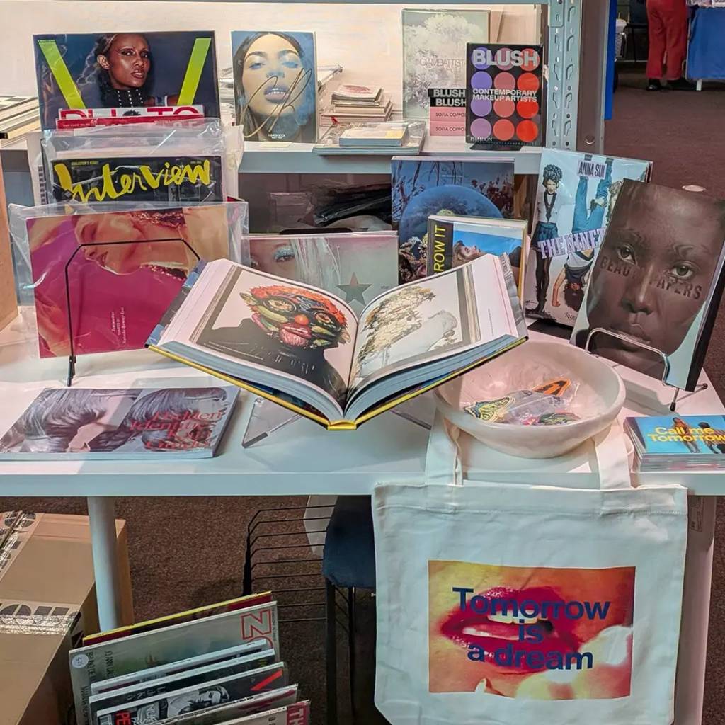 book stall filled with fashion books and magazines