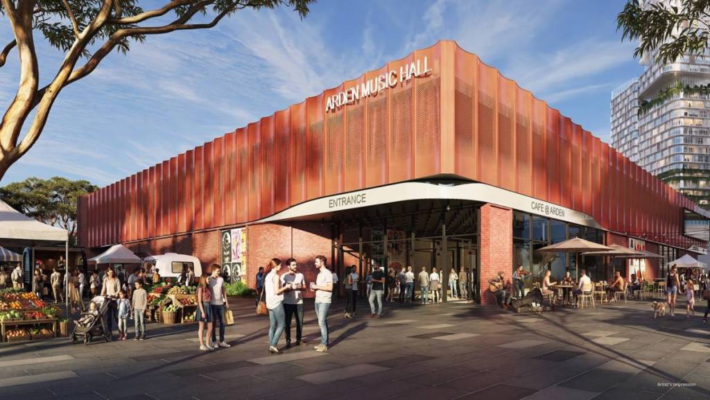 artist impression of outside Arden Music Hall by Live Nation in the day