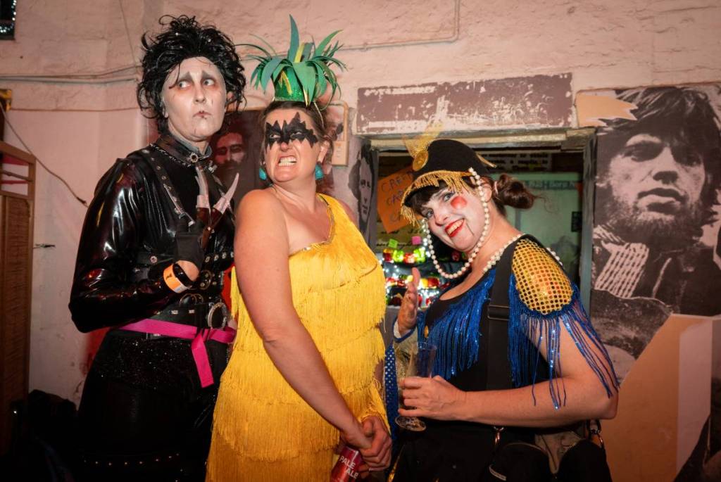 people in costume at a Halloween Party in Castlemaine