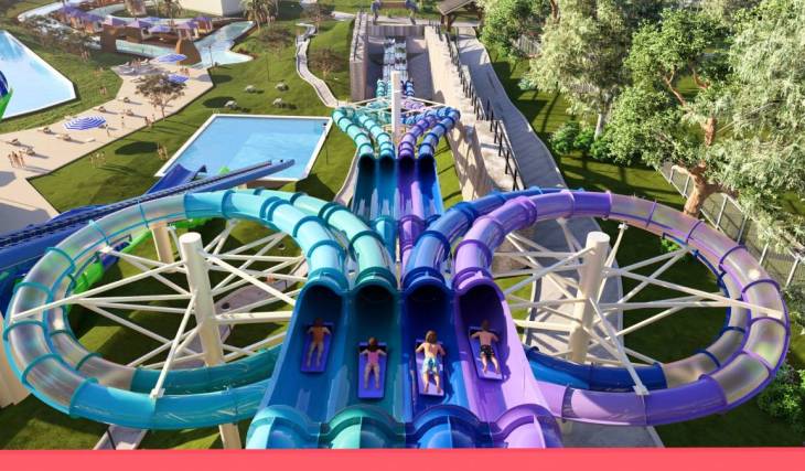 Australia’s longest mat-racing waterslide, stretching 235 metres long, is coming to Melbourne’s north this summer