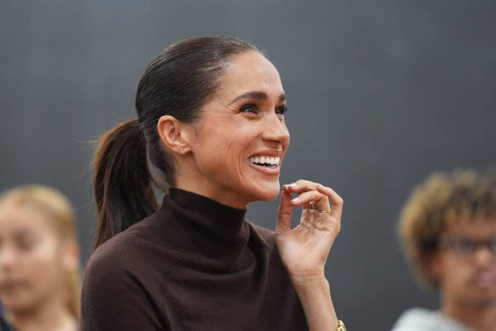 Meghan Markle, Duchess of Sussex, smiling