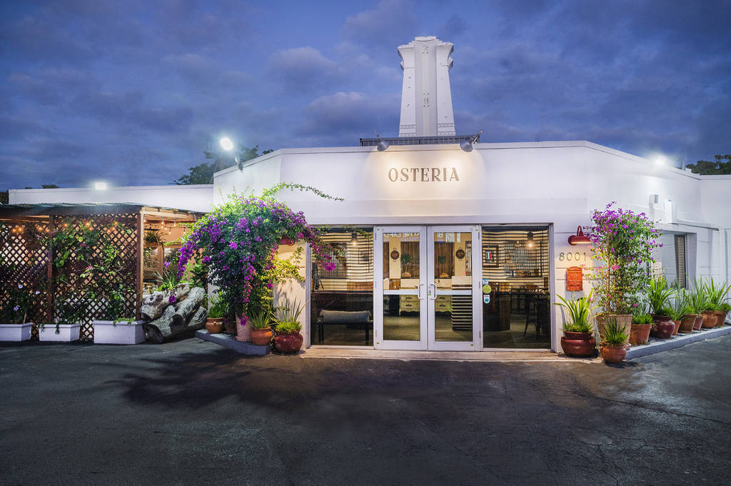 Extérieur de l'Osteria