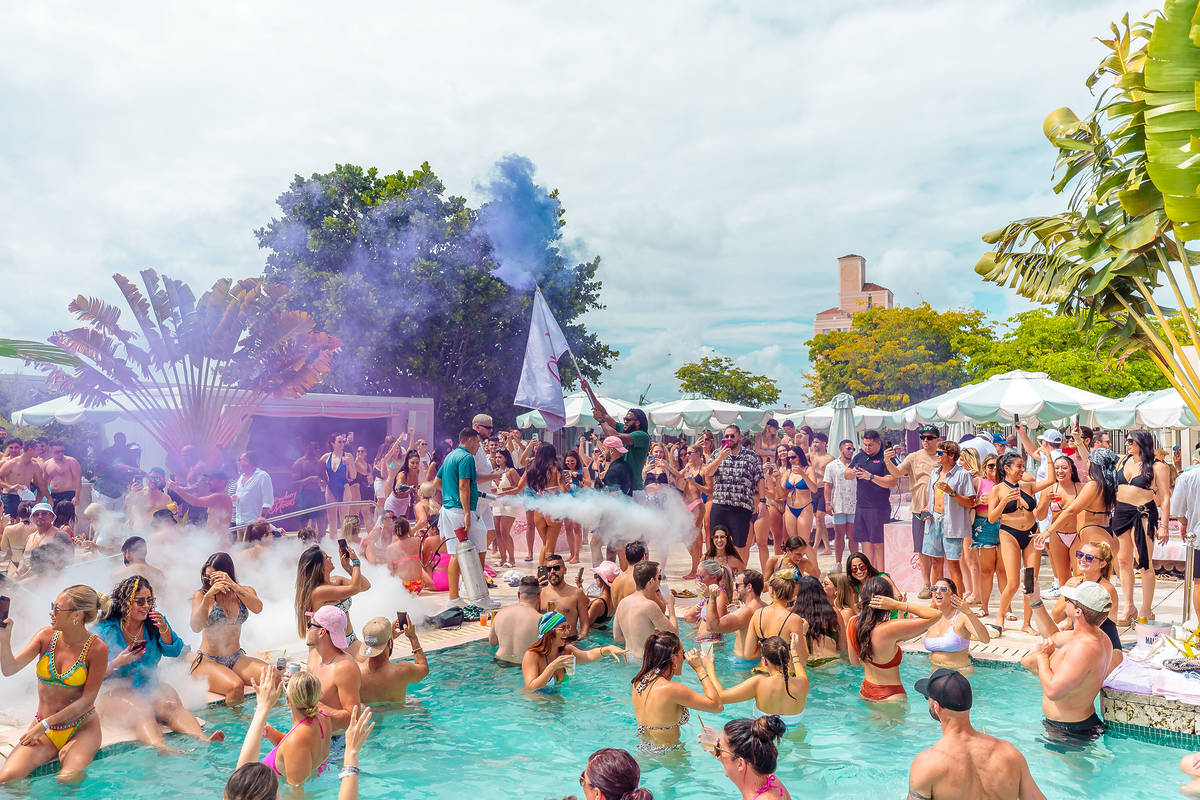 Strawberry Moon pool party