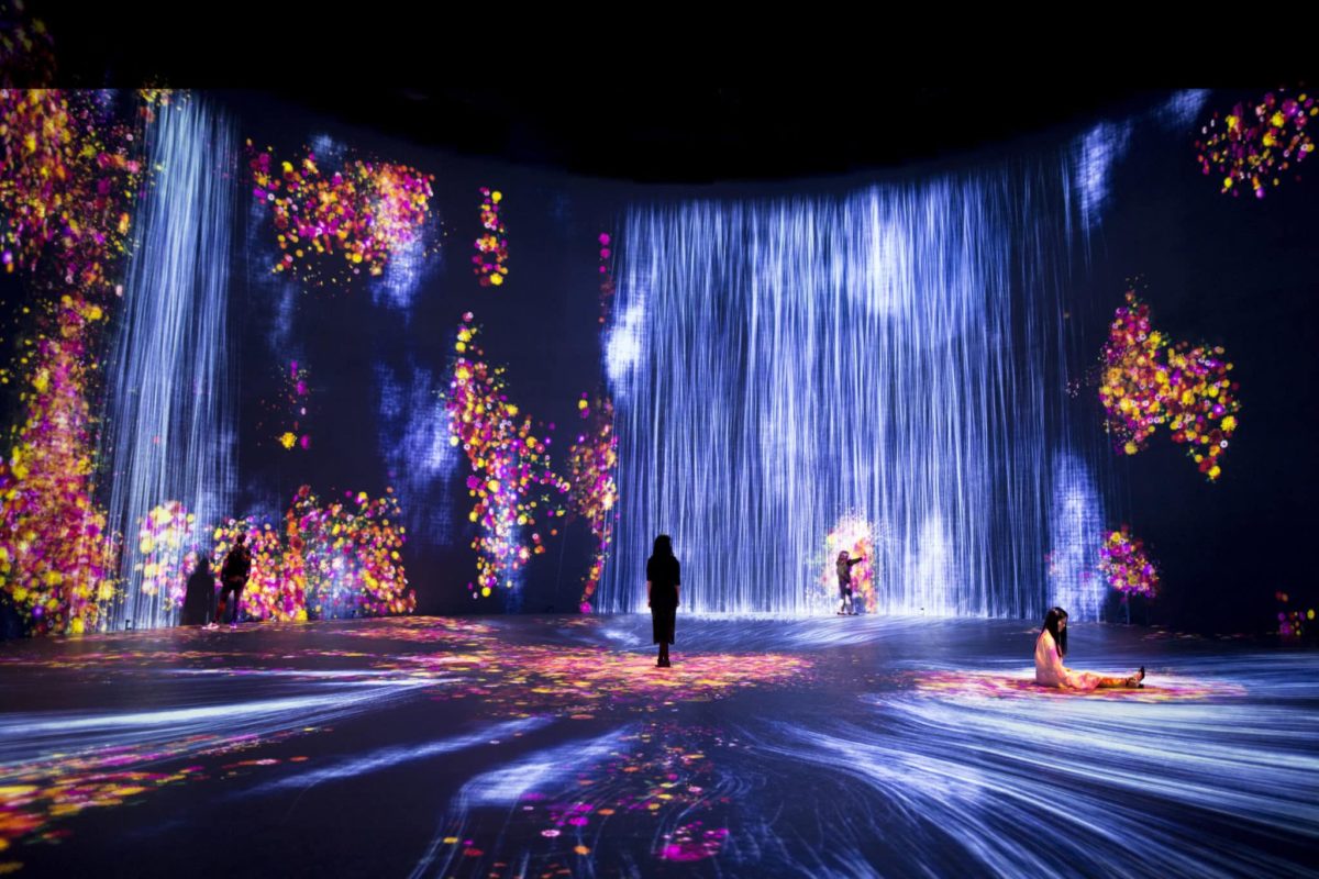 Universe of Water Particles AND Flowers and People at Suprblue Miami
