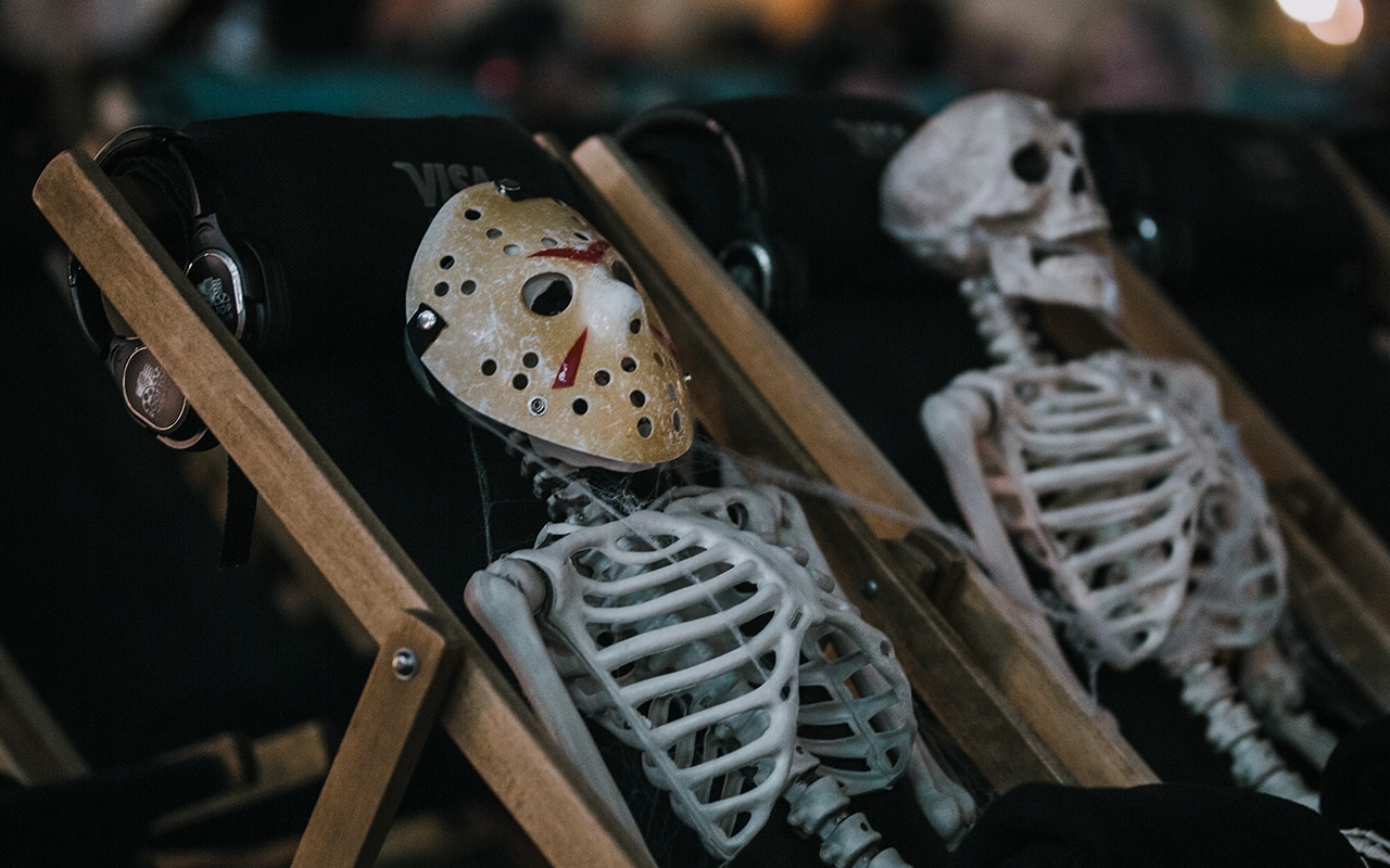 Rooftop Cinema Club skeletons