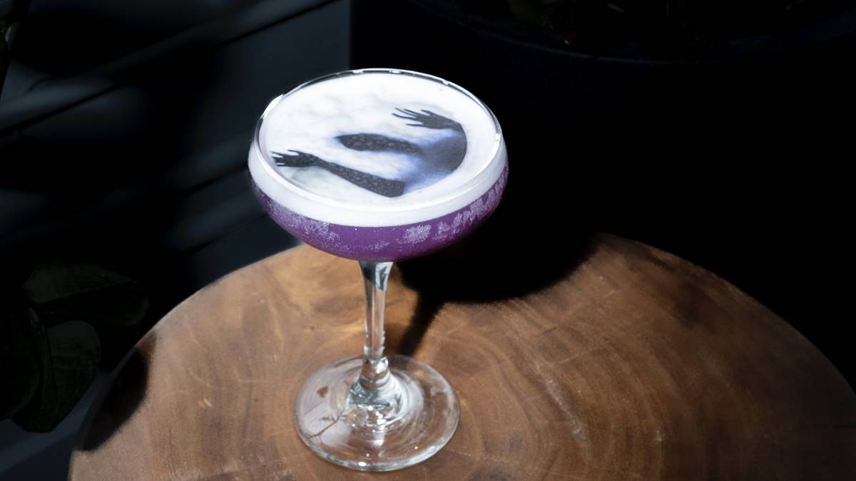 Halloween cocktail at Biscayne Bay Brewing