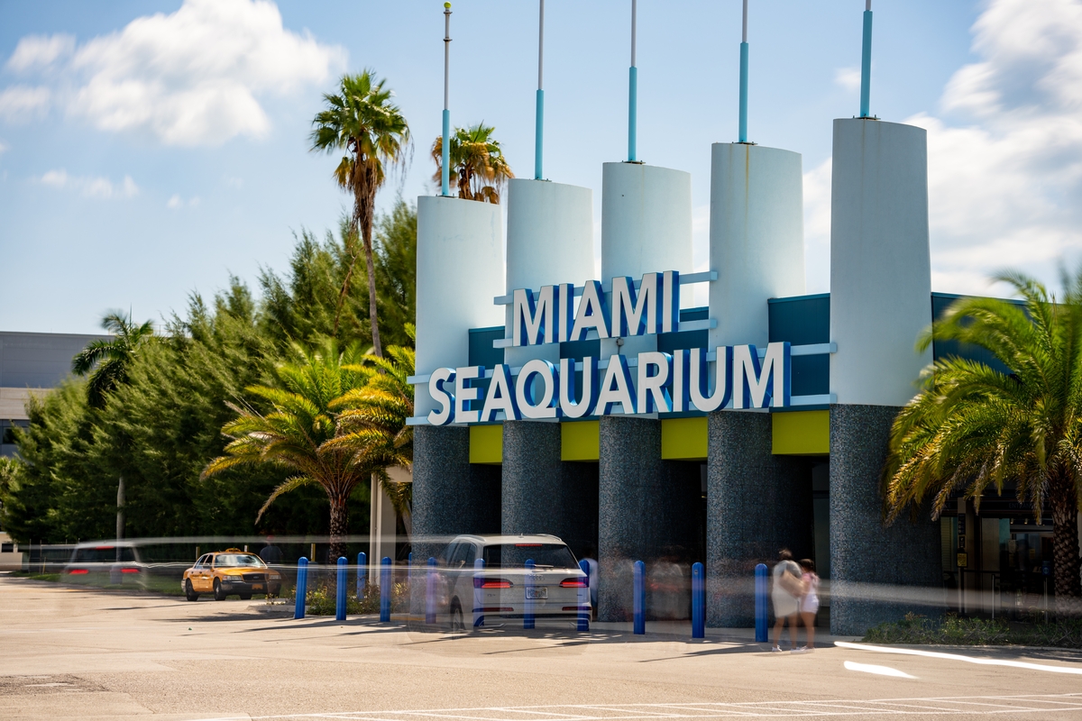 The Miami Seaquarium entrance