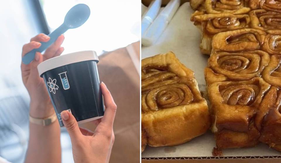 Our Favorite Knaus Berry Farm Cinnamon Rolls Have Been Transformed Into Nitrogen Ice Cream