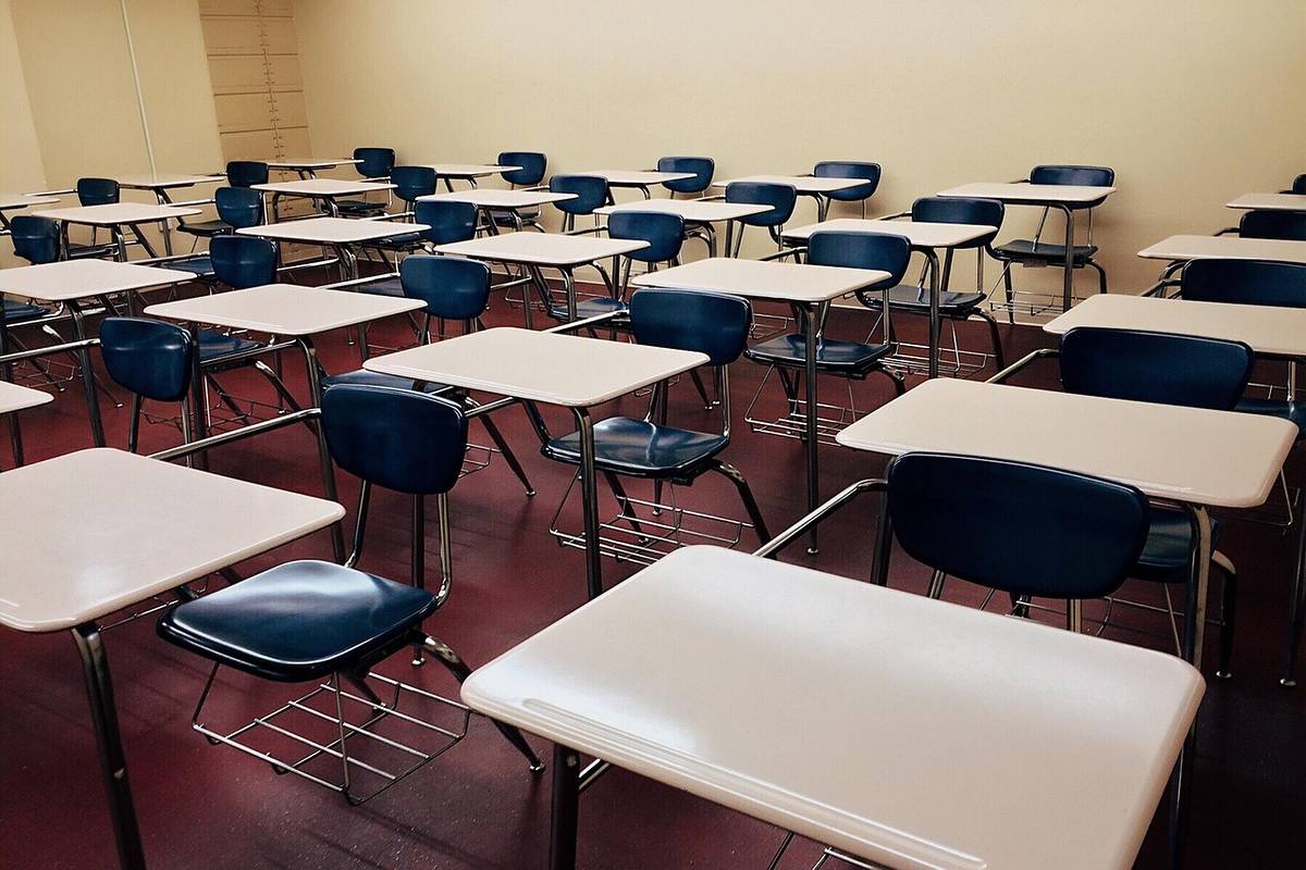 Classroom school desks