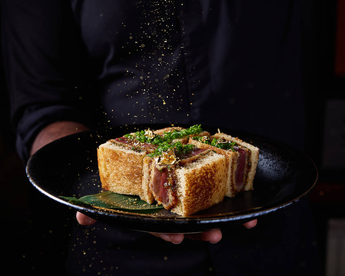 Japanese Wagyu Katsu dish at Japón Miami Beach