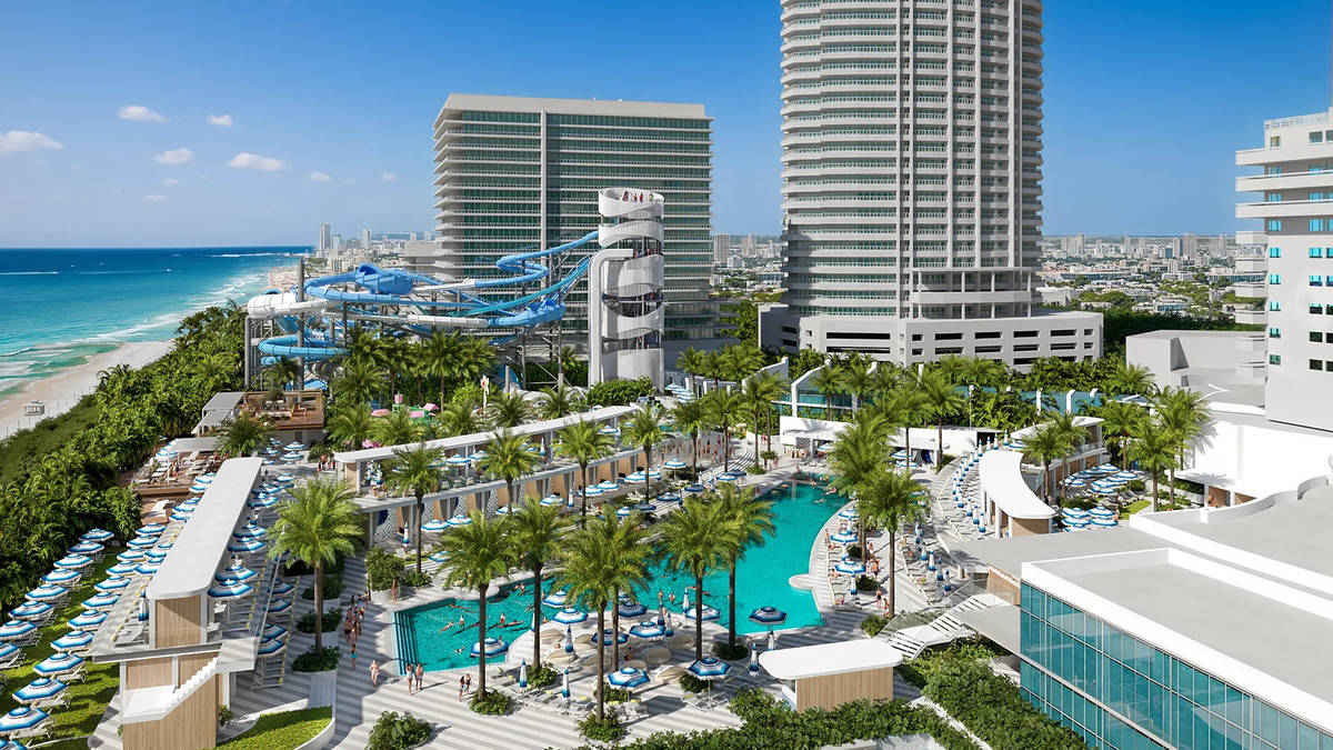 Fontainebleau Miami Beach Is Getting A Huge New Water Park—With One Of The Tallest Slides In The Country