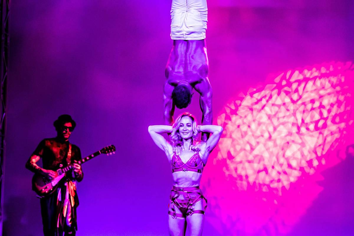 acrobatics at In the Heart of Miami show